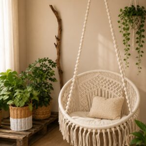 Boho Macrame Hanging Swing Chair