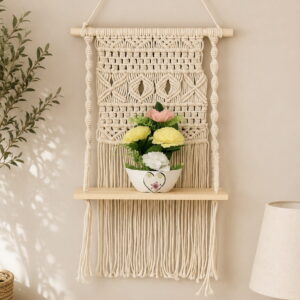 Macrame Wall Hanging Shelf