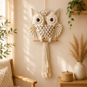 Macrame Wall Hanging Owl