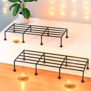Metal plant stand set of 2