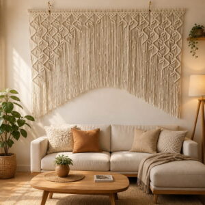 Macrame Window Curtain