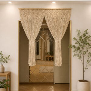 Macrame Window Curtain